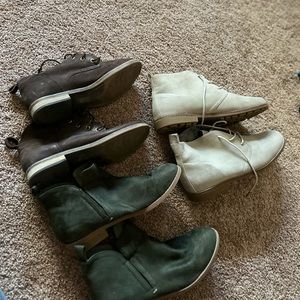 3 pairs of boots